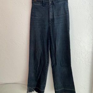 Steven Alan Cropped Flare Denim Pants Size 0